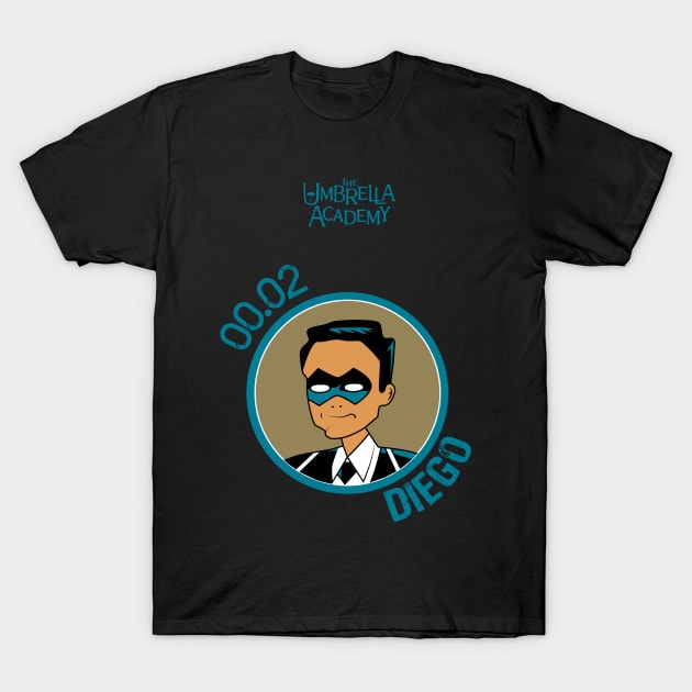 UMBRELLA ACADEMY: DIEGO CARTOON T-Shirt by FunGangStore